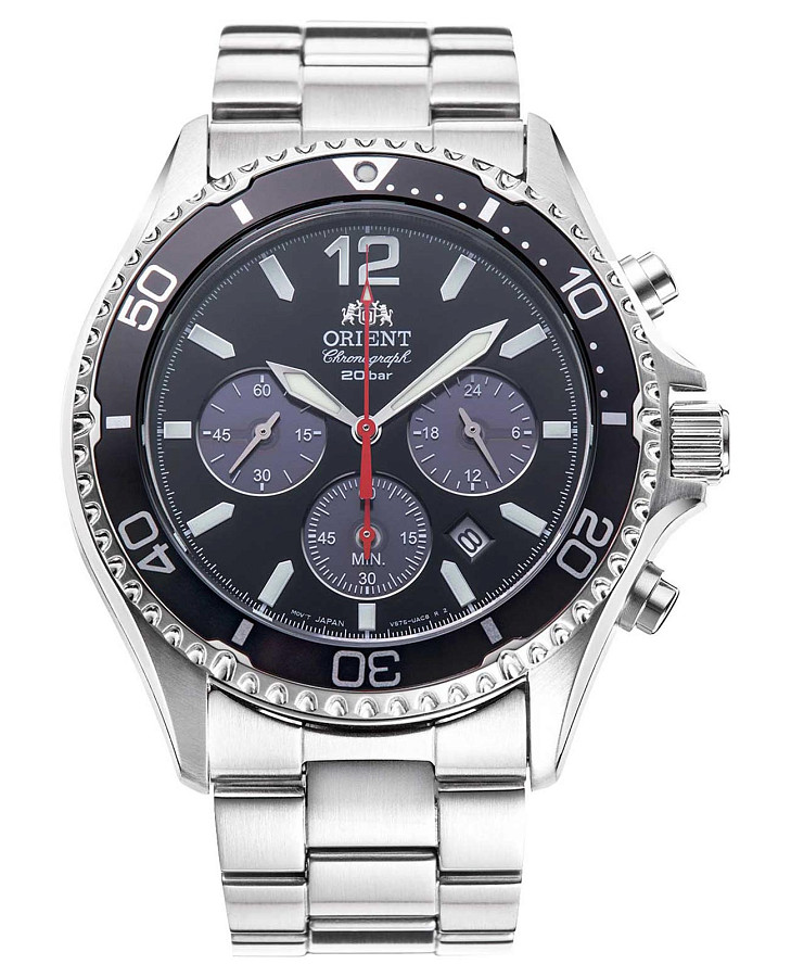 Часы Orient Chronograph RA-TX0202B (RN-TX0202B) — мужские, черный