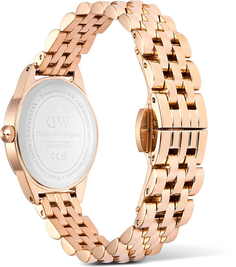 Часы Daniel Wellington Ophelia Mini Rose Gold DW00100805 — белый, металл сталь