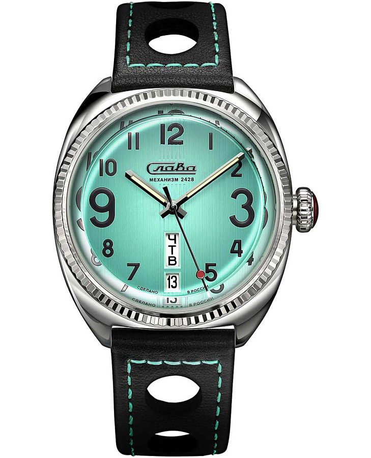 Часы Слава х Про Часы 0930556/300-2428 — мужские, голубой