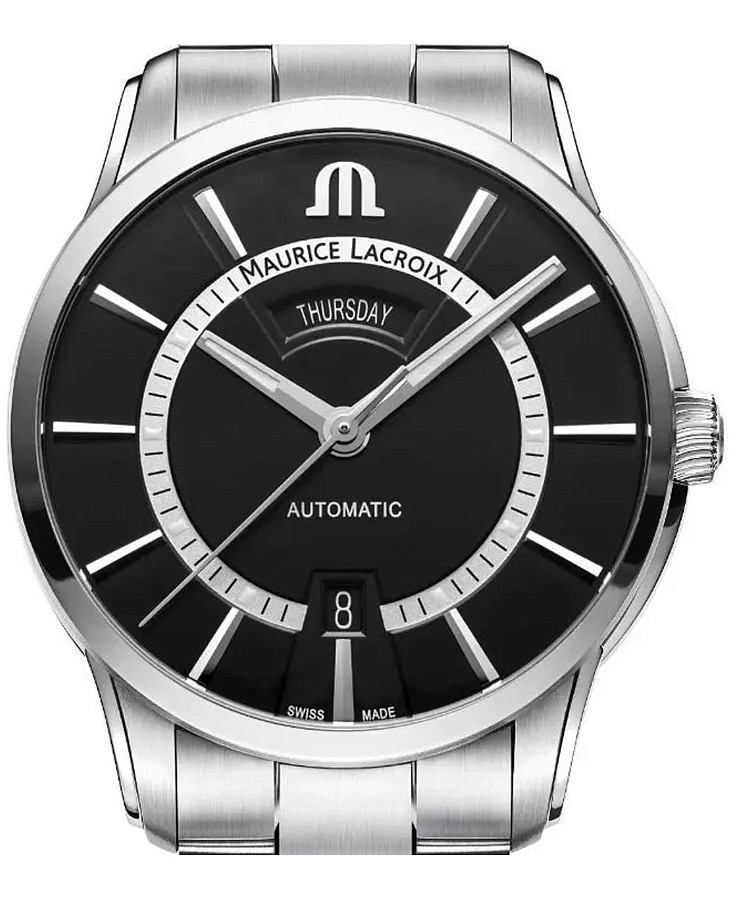Часы Maurice Lacroix Pontos Day Date PT6358-SS002-334-1 — металл сталь, Швейцария