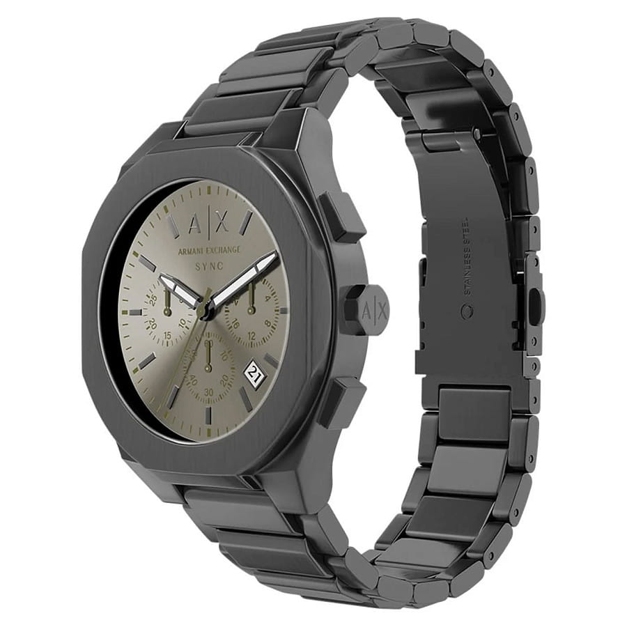 Часы Armani Exchange Sync AX4296 — кварцевые, металл сталь