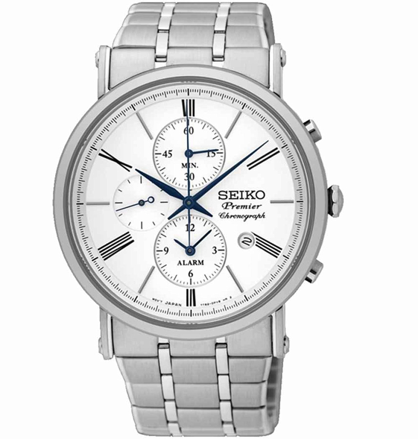 Часы Seiko SNAF73P1 — мужские, белый