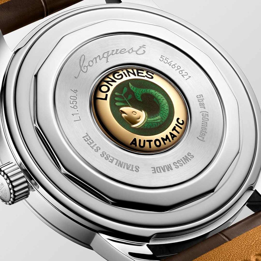 Часы Longines Conquest Heritage L1.650.4.62.2 — механические, металл сталь