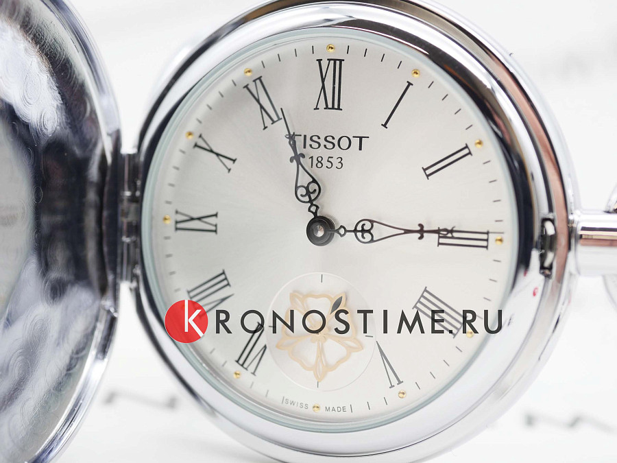 Часы Tissot Double Savonnette Mechanical T865.405.99.038.00 — серебристый, латунь