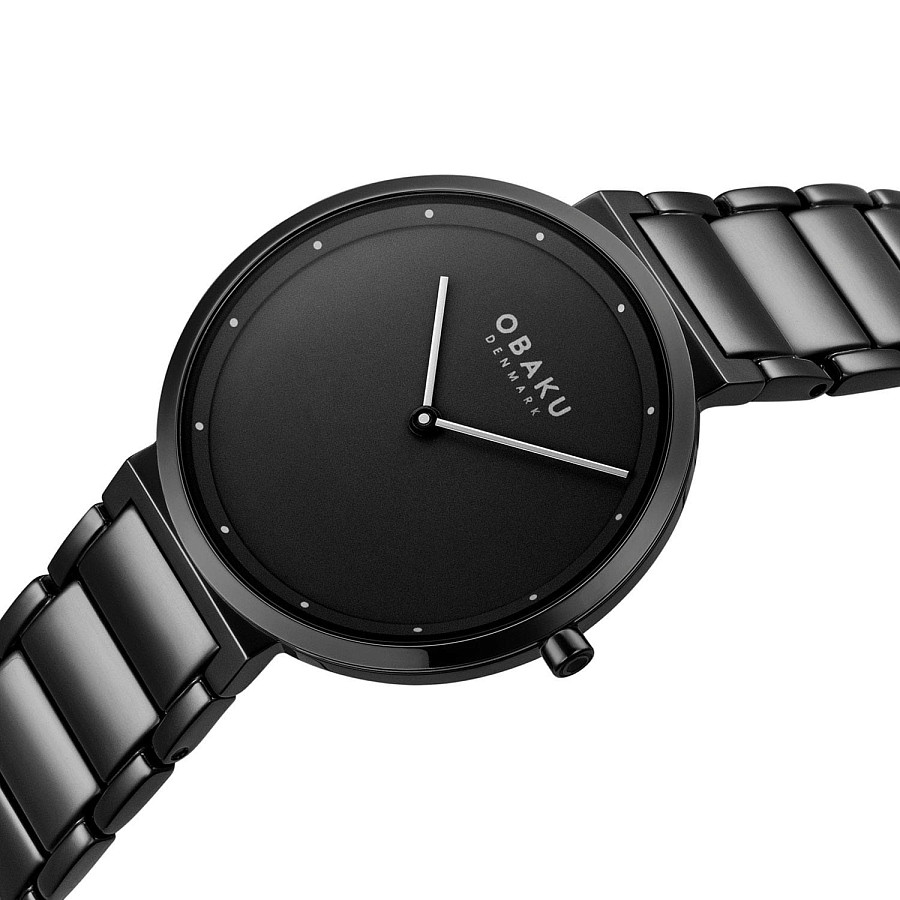 Часы Obaku Links V258LXBBSB — кварцевые, сталь металл