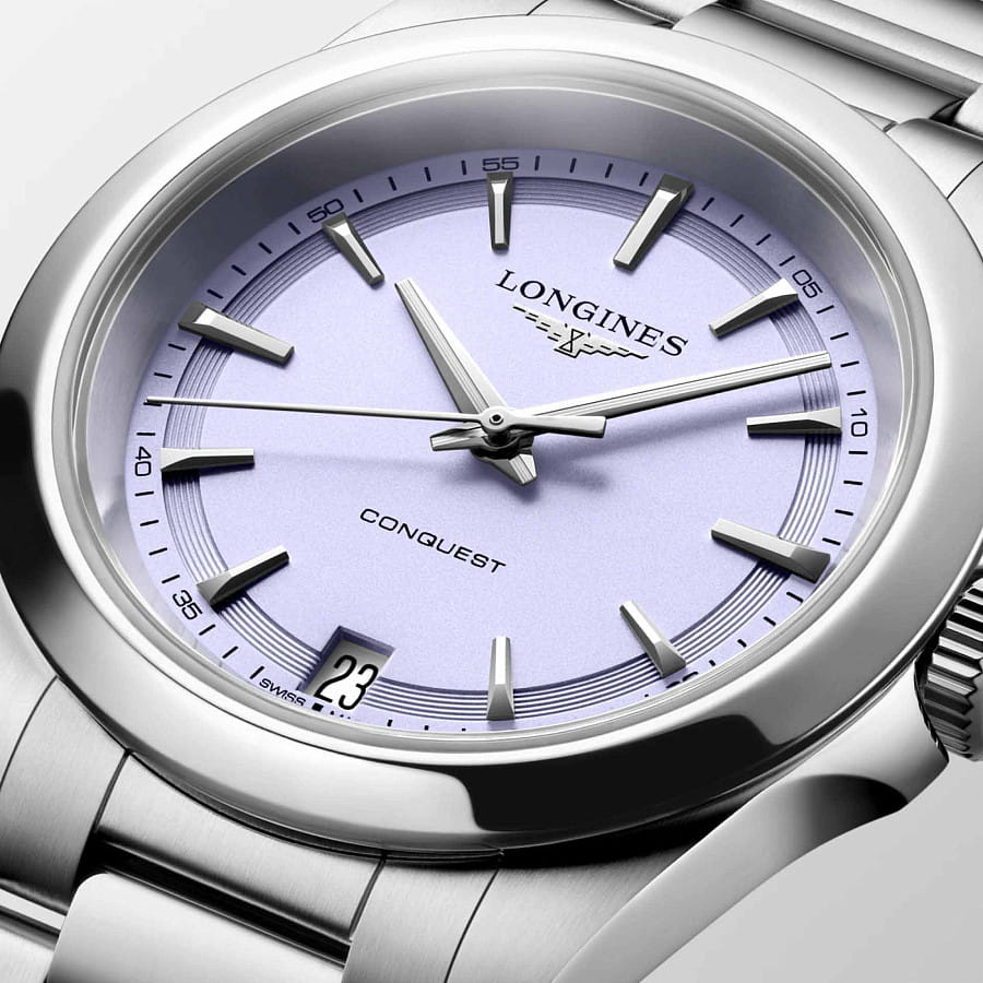 Часы Longines Conquest 34 mm L3.460.4.02.6 — сталь металл, Швейцария