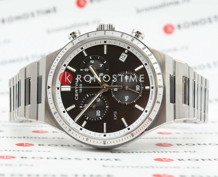 Часы Certina DS Sport 7 Chronograph - C043.417.22.051.00 — кварцевые, сталь металл