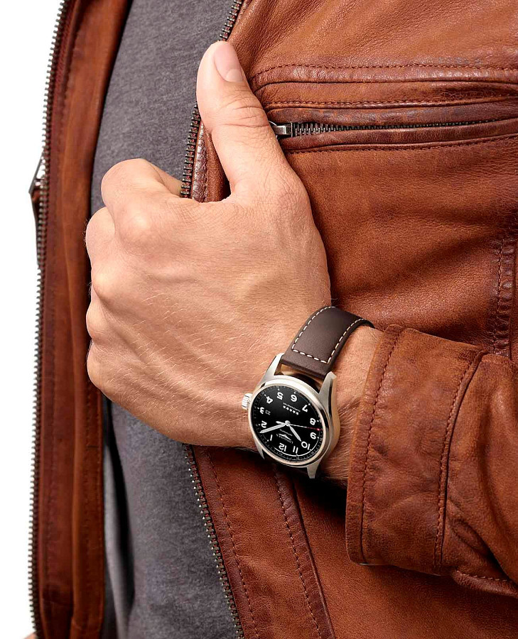 Часы Longines Spirit L3.811.4.53.0 — кожаный, мужские