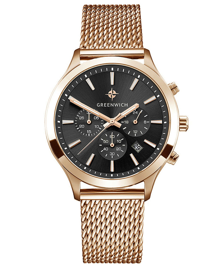 Часы Greenwich Skipper GW 043.49.31 — мужские, черный