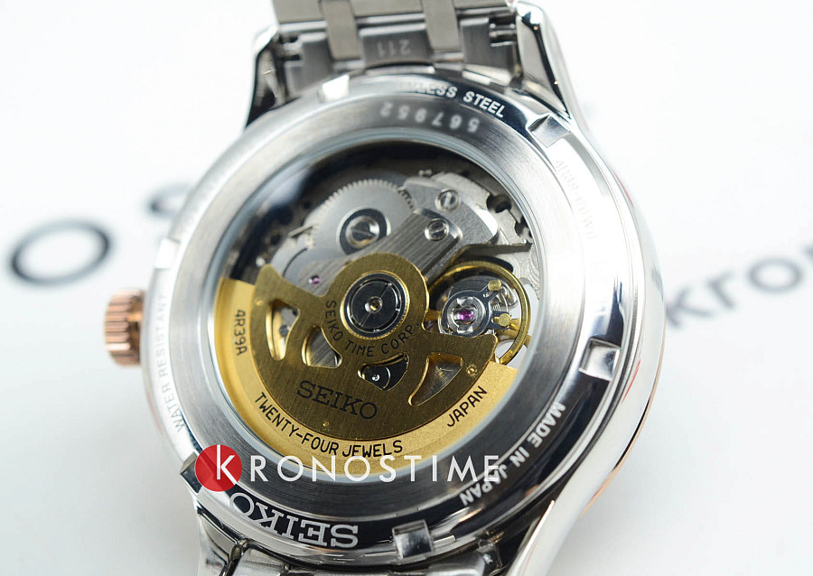 Часы Seiko Presage SSA466 — мужские, нержавеющая сталь с pvd-покрытием