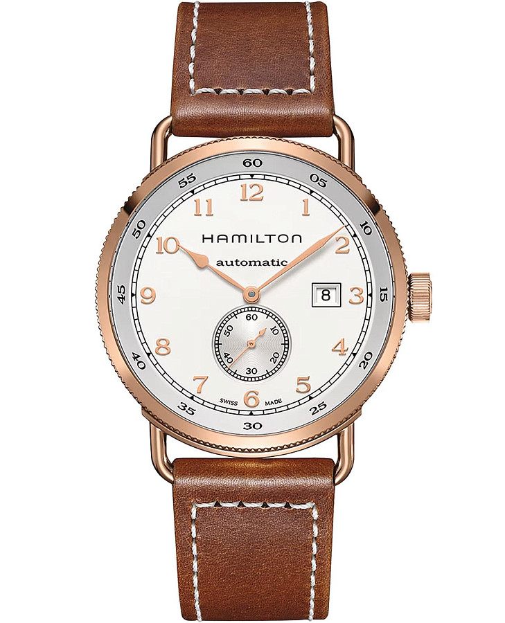 Часы Hamilton Khaki Navy Pioneer Small Second Auto H77745553 — мужские, белый