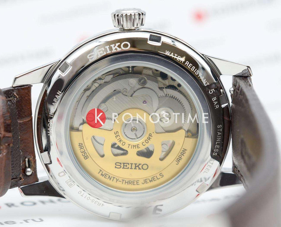 Часы Seiko Presage Cocktail Time SRPK15J1 — кожаный, мужские