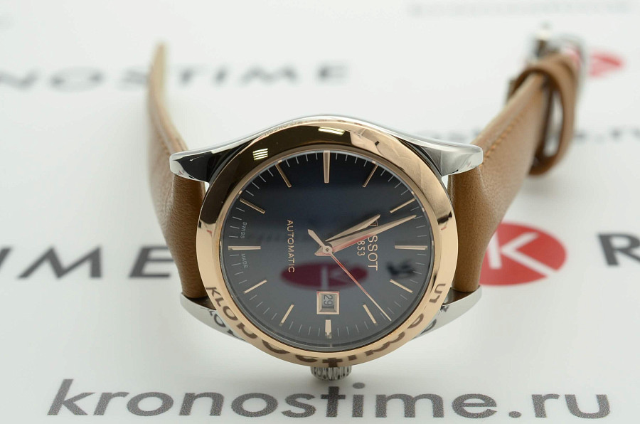 Часы Tissot T-My Lady Automatic 18K Gold T930.007.46.041.00 — женские, кожаный