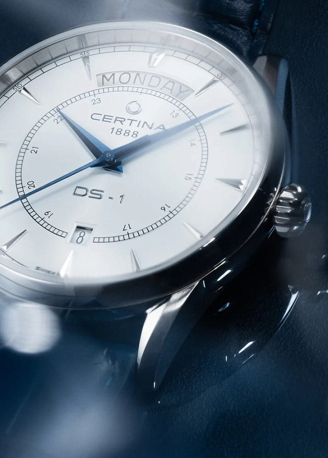 Часы Certina DS-1 Day-Date C029.430.16.011.00 — металл сталь, кожаный