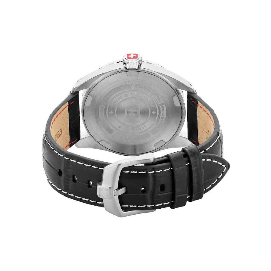 Часы Swiss Military Hanowa Hawk Eye SMWGB0000504 — мужские, кожаный