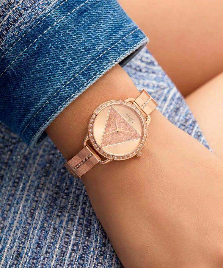Часы Guess Bejeweled GW0914L3 — кварцевые, сталь металл