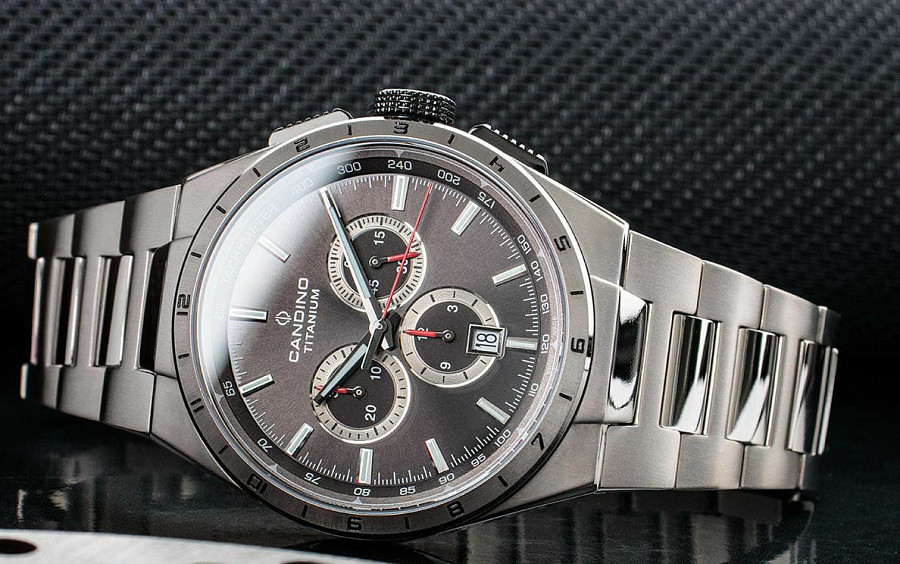 Часы Candino Titanium Chrono C4603/D — металл титан, Швейцария