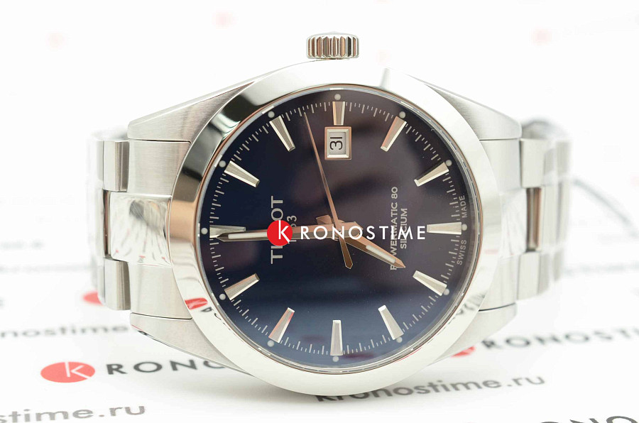 Часы Tissot Gentleman Powermatic 80 Silicium T127.407.11.041.00 — сталь металл, нержавеющая сталь