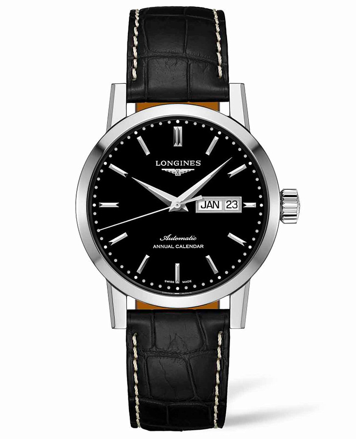 Часы Longines 1832 L4.827.4.52.0 — мужские, черный