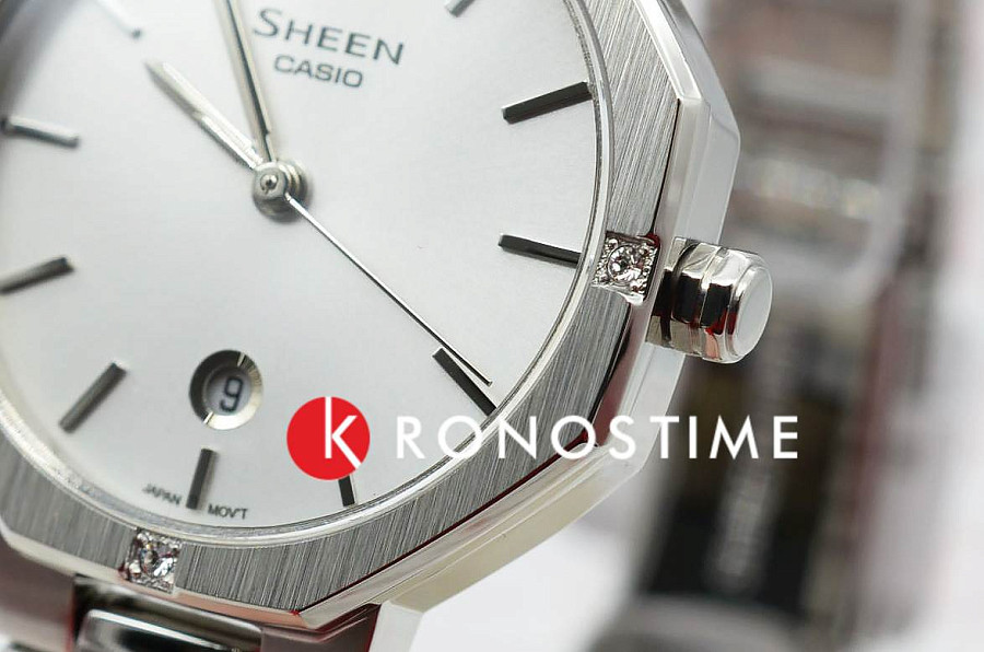 Часы Casio Sheen SHE-4543D-7A — серебристый, кварцевые