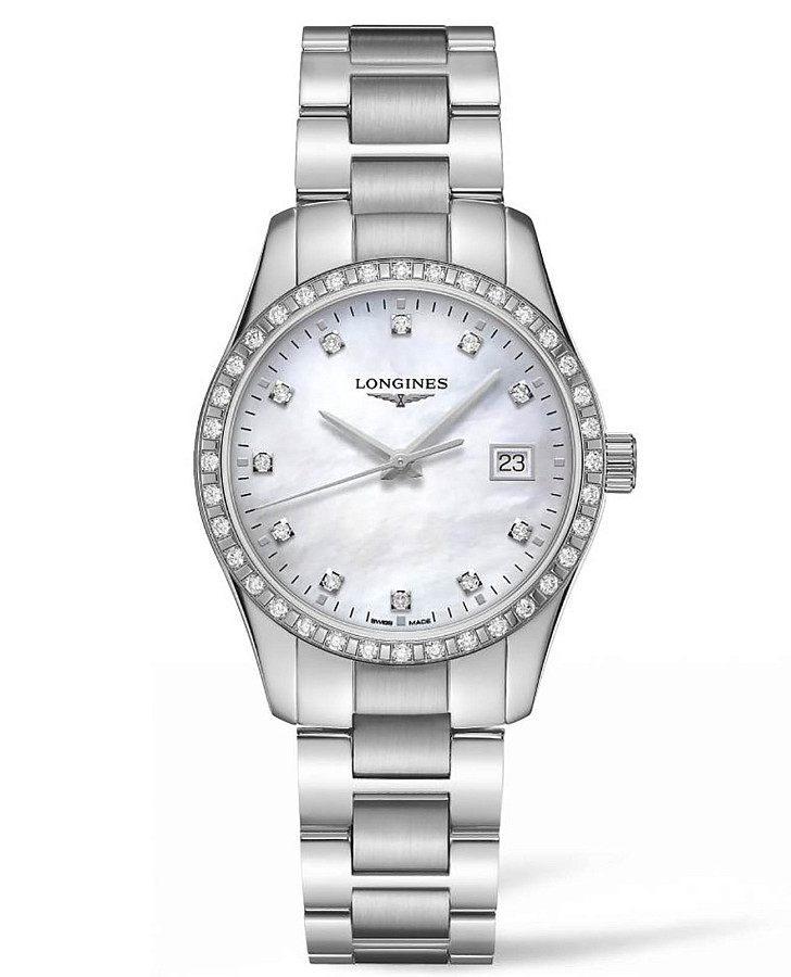 Часы Longines Conquest Classic L2.386.0.87.6 — женские, перламутровый