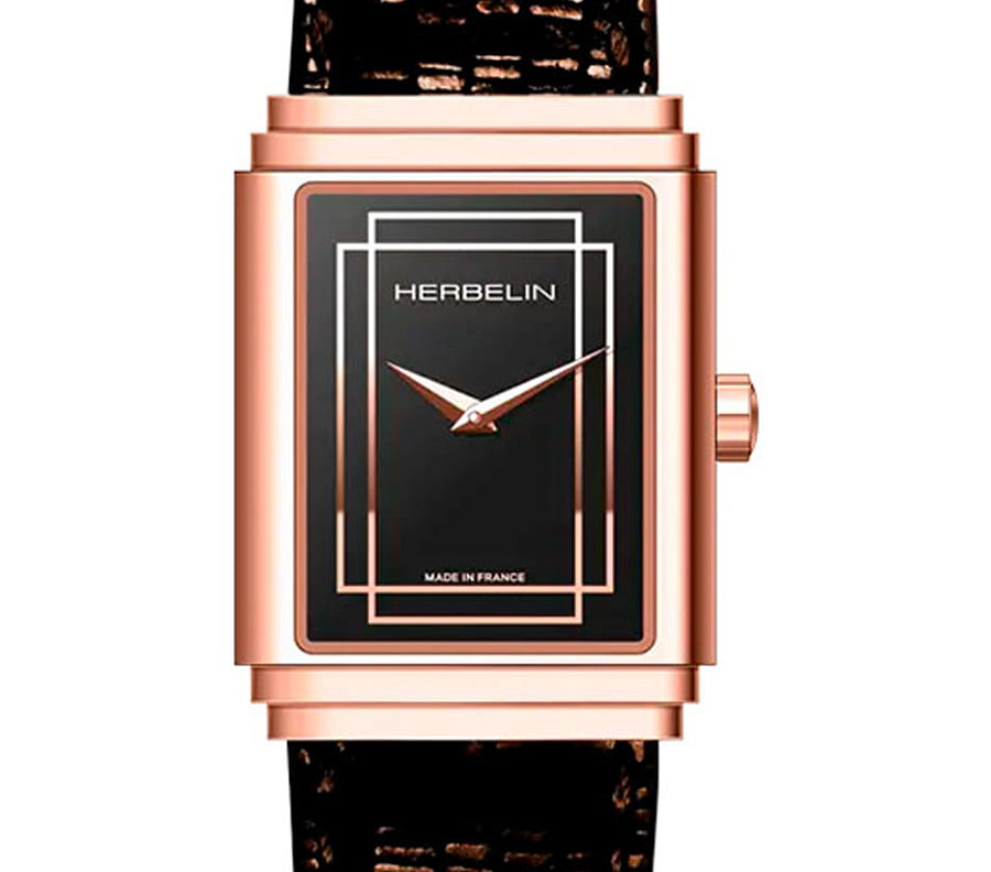 Часы Herbelin Art Deco 17577PR04BR — кварцевые, сталь металл