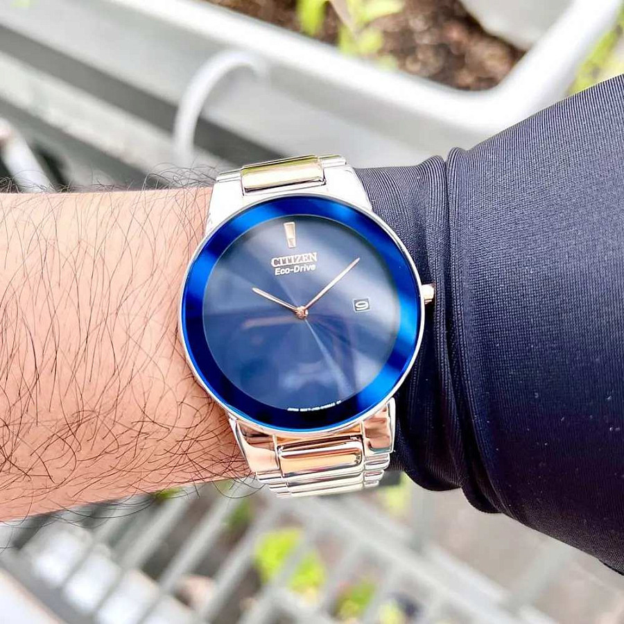 Часы Citizen Eco-Drive Axiom AU1064-85L — нержавеющая сталь с ip-покрытием, мужские