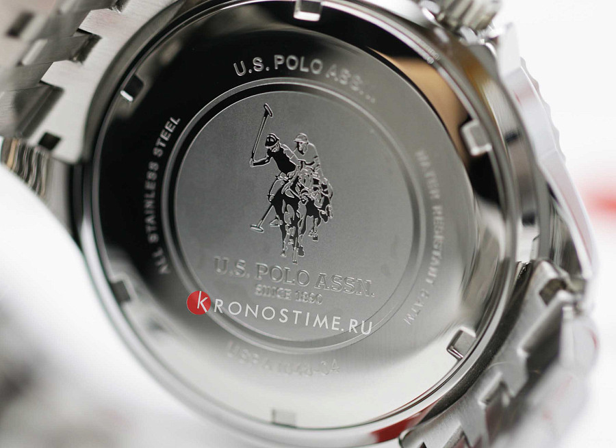 Часы U.S. Polo Assn. Fundamental USPA1048-04 — мужские, серебристый