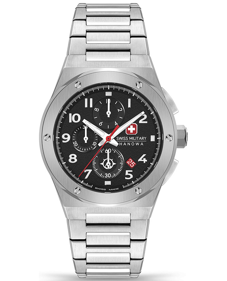 Часы Swiss Military Hanowa Aerograph SMWGI2102001 — мужские, черный