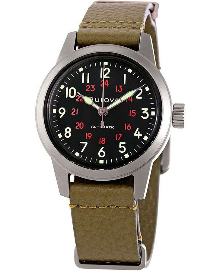 Часы Bulova Hack 98A255 — мужские, черный
