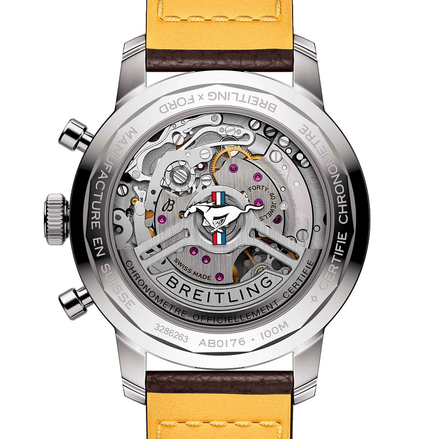 Часы Breitling Top Time B01 Ford Mustang AB01762A1L1X1 — механические, металл сталь