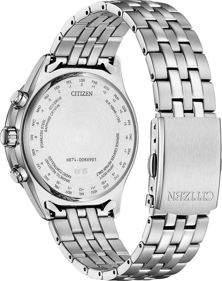 Часы Citizen Radio Controlled BY1030-50L — нержавеющая сталь, мужские