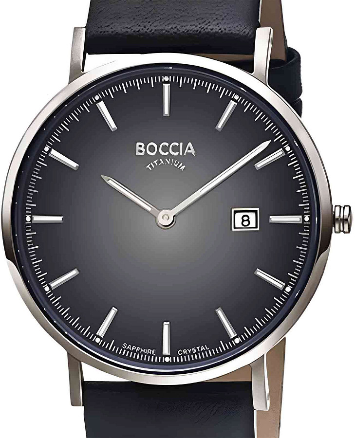Часы Boccia Titanium 3648-04 — кварцевые, титан