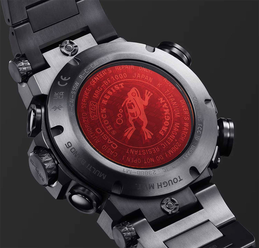 Часы Casio G-Shock MRG-BF1000B-1A — титановый, мужские