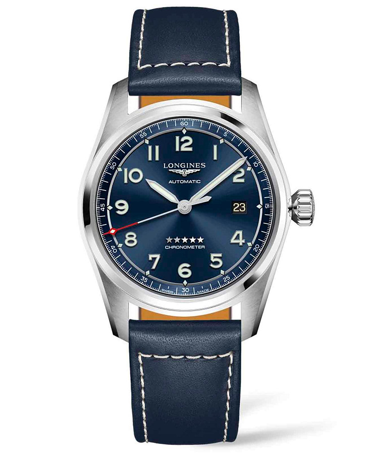 Часы Longines Spirit L3.810.4.93.0 — мужские, синий