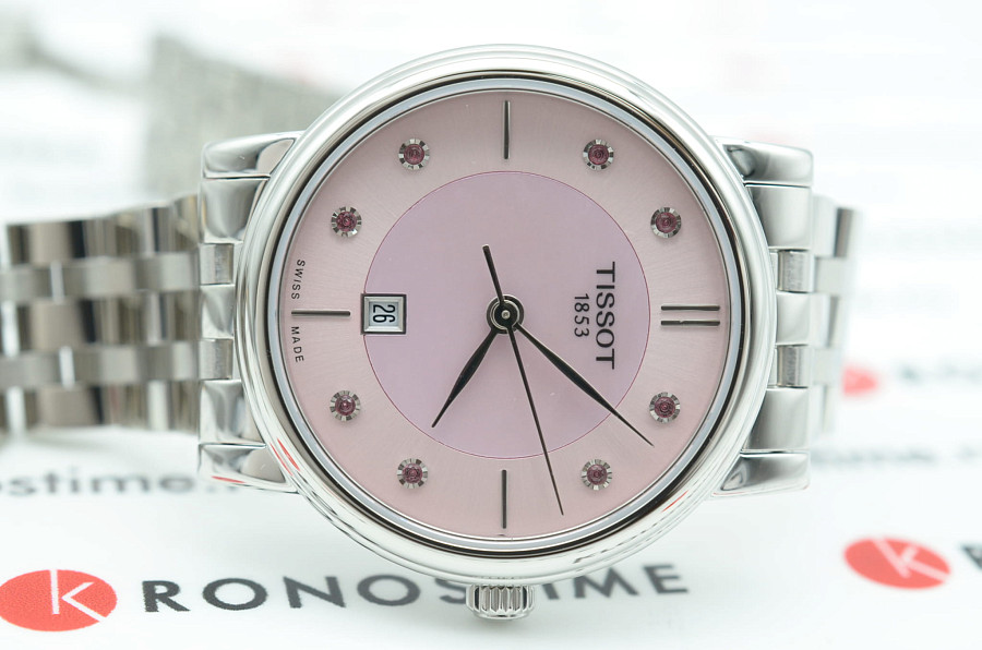 Часы Tissot Carson Premium Lady T122.210.11.159.00 — розовый, сталь металл
