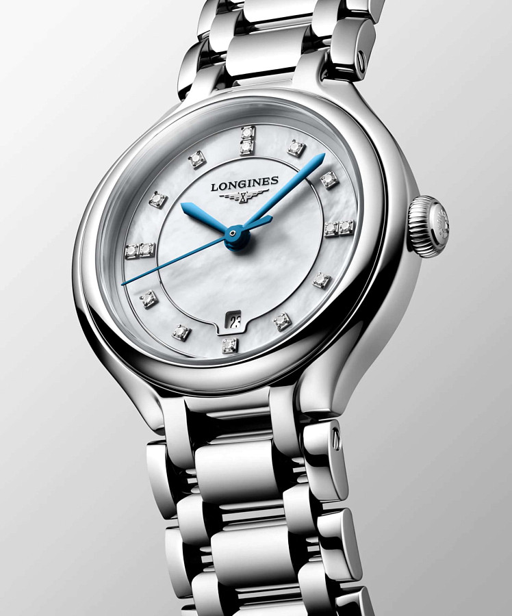 Часы Longines PrimaLuna L8.142.4.87.6 — кварцевые, сталь металл