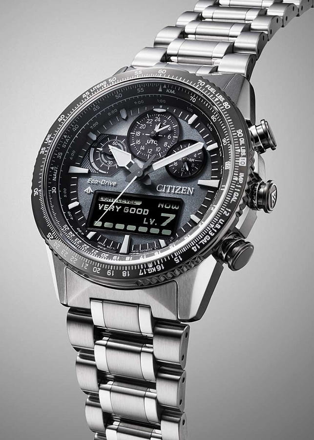 Часы Citizen Promaster Sky JV2006-55H — кварцевые, металл сталь