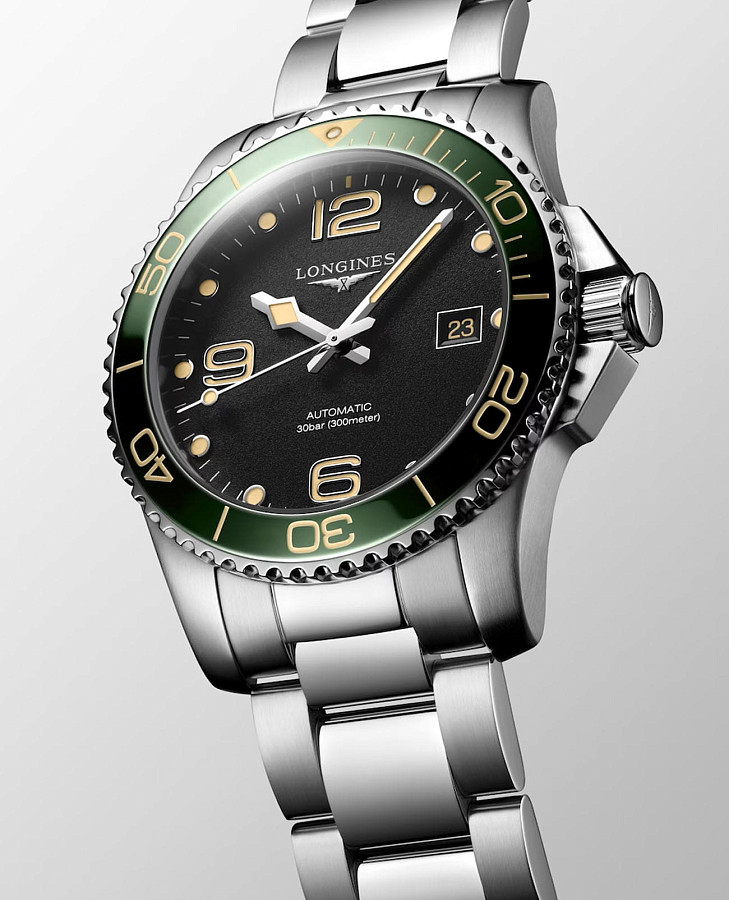 Часы Longines HydroConquest L3.781.4.05.6 — нержавеющая сталь, мужские