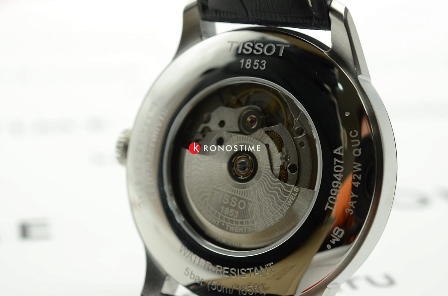 Часы Tissot Chemin des Tourelles Powermatic 80 T099.407.16.048.00 — мужские, синий