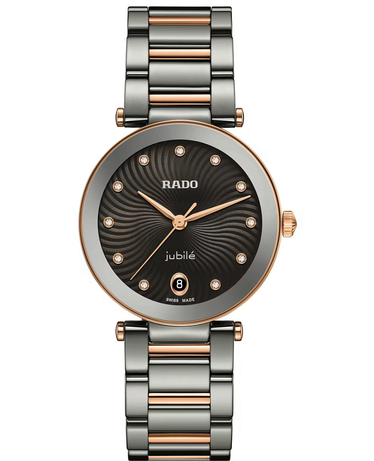 Часы Rado LaCoupole Diamonds R22241703 — женские, черный