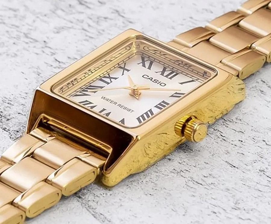 Часы Casio Collection LTP-V007G-9B — нержавеющая сталь с ip-покрытием, женские
