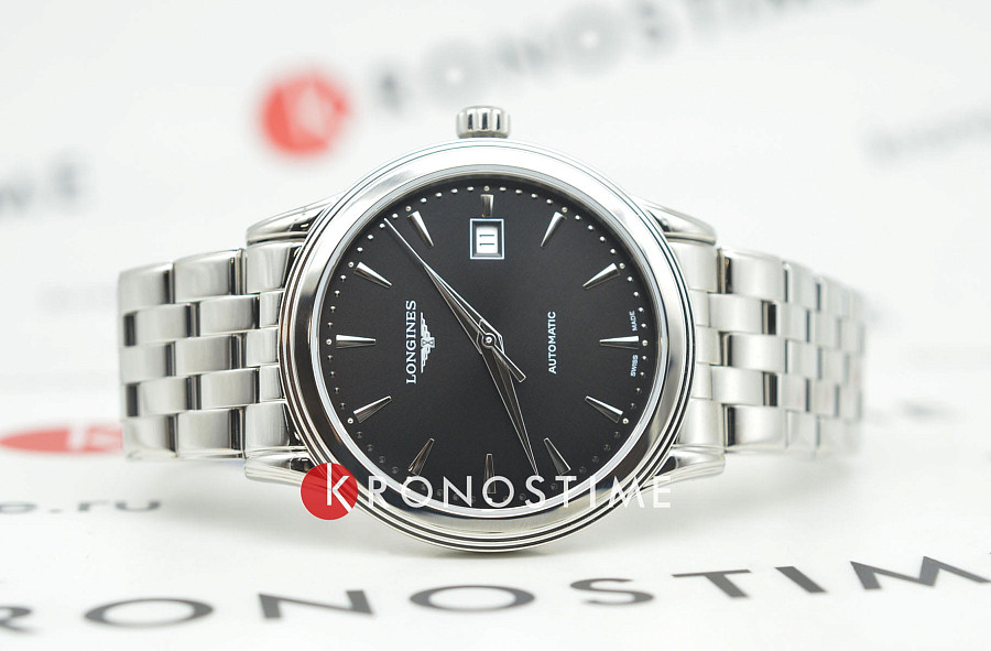 Часы Longines Flagship L4.984.4.59.6 — механические, металл сталь