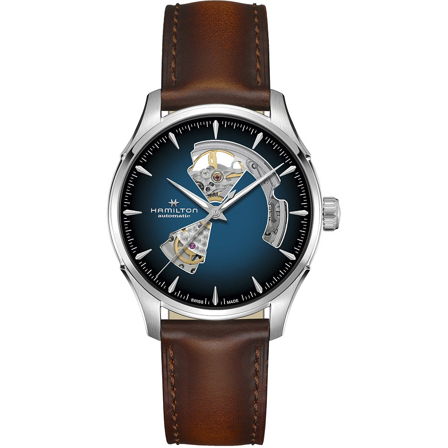 Часы Hamilton Jazzmaster Open Heart Auto H32675540 — мужские, синий