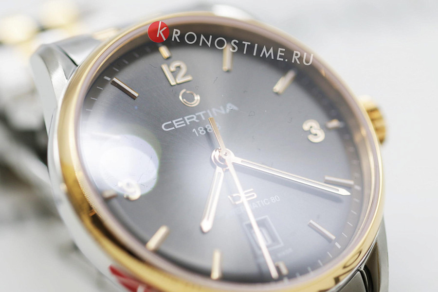Часы Certina DS Powermatic 80 C026.407.22.087.00 — сталь c pvd покрытием, мужские