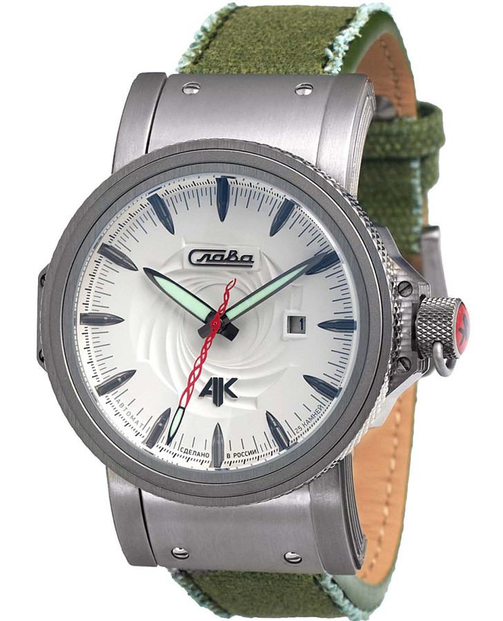 Часы Слава АК 9690767/300-2416 — мужские, белый