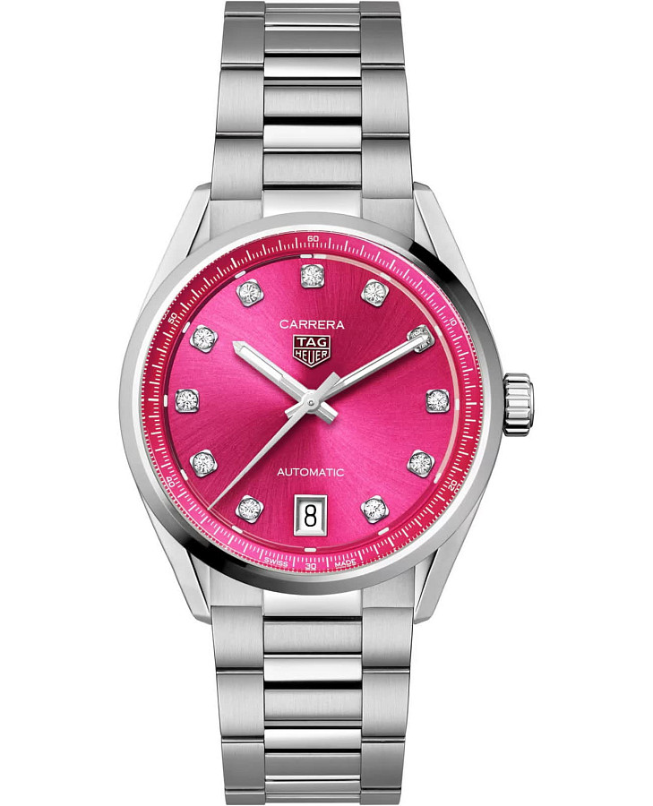 Часы TAG Heuer Carrera Date WBN2318.BA0001 — женские, розовый