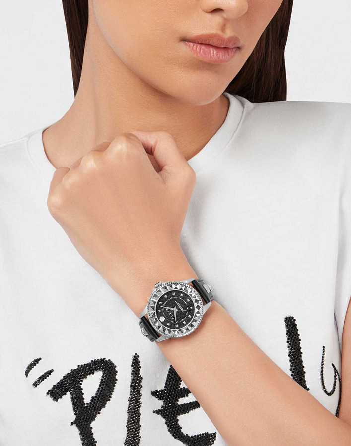 Часы Philipp Plein Plain Lady Rock PWPQA0124 — кожаный, женские