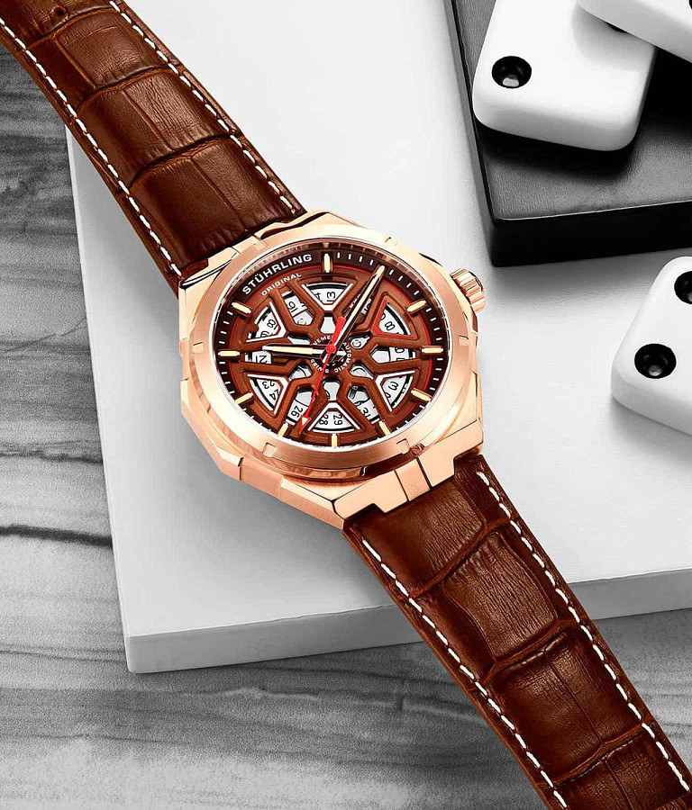 Часы Stuhrling Legacy 379.05 — механические, сталь металл