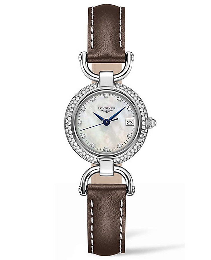 Часы Longines Equestrian Collection L6.130.0.89.2 — женские, перламутровый